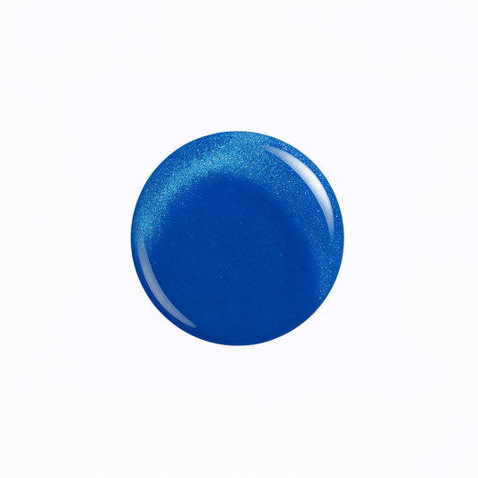 Electric Blue – Klarblå / elektrisk blå gellack / gel polish – Högpigmenterat UV/LED-färg för salonger – Färgdroppe