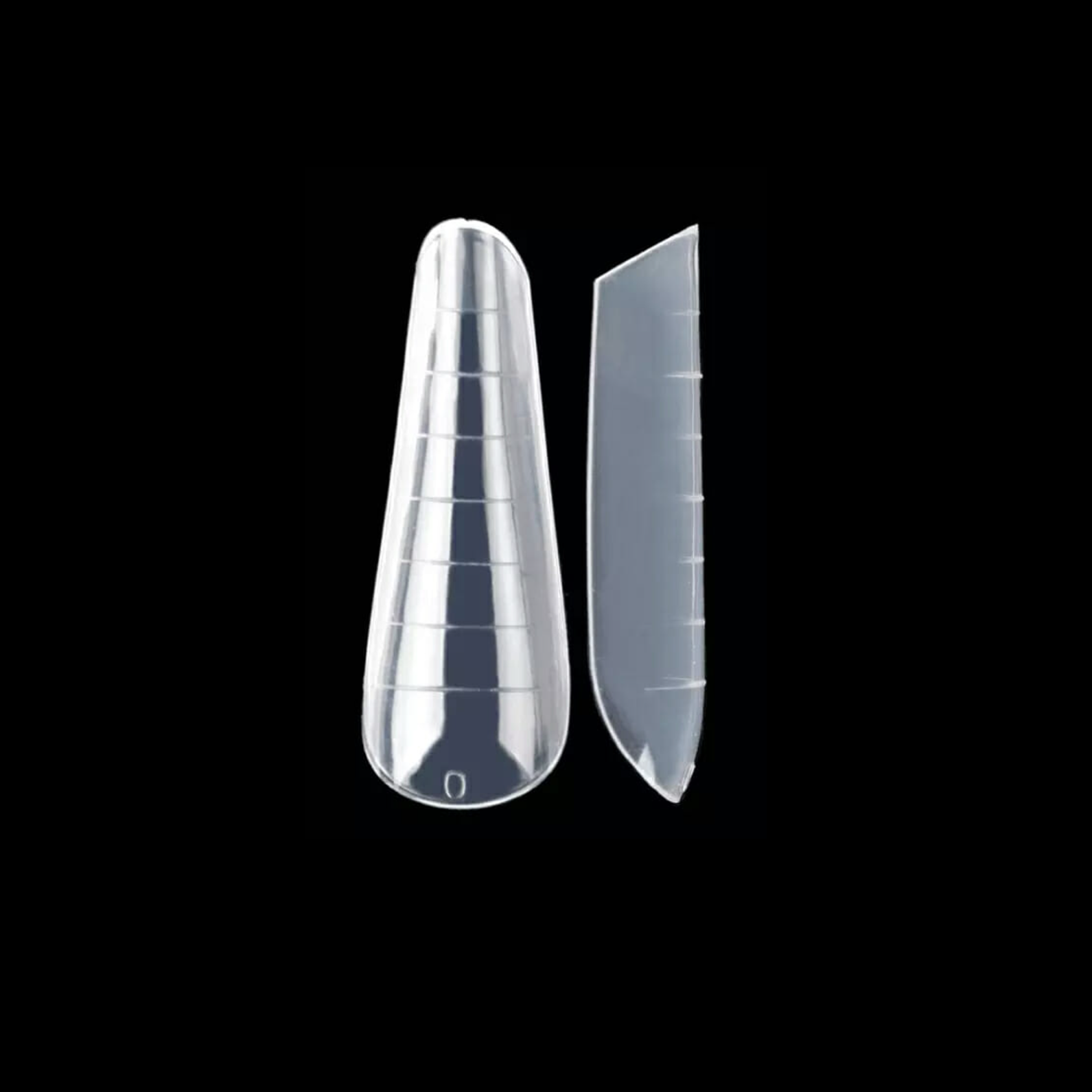 Almond Dual Forms – Återanvändbara mallar för nagelförlängning med polygel. Ger en elegant almond-form med jämnt och professionellt resultat. Perfekt för salonger i Sverige.
