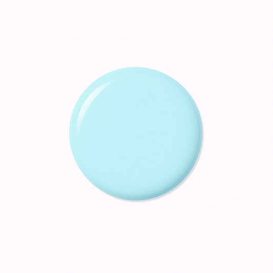 Baby Blue – Pastellblå / ljusblått gellack / gel polish – Högpigmenterat UV/LED-färg för salonger – Färgdroppe