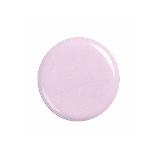 Barely Pink – Transparent neutral rosa med fint glitter / glittrigt gellack / gel polish – Högpigmenterat UV/LED-färg för salonger – Färgdroppe