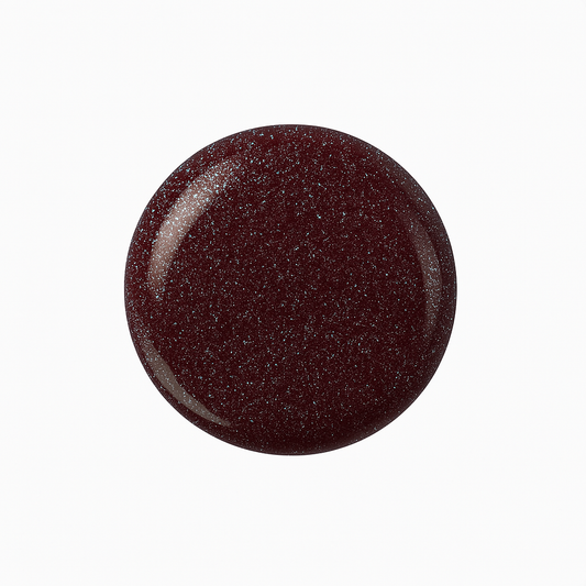 Black Cherry Glitter – Svartkörsbär med glitter / glittrigt gellack / gel polish – Högpigmenterat UV/LED-färg för salonger – Färgdroppe