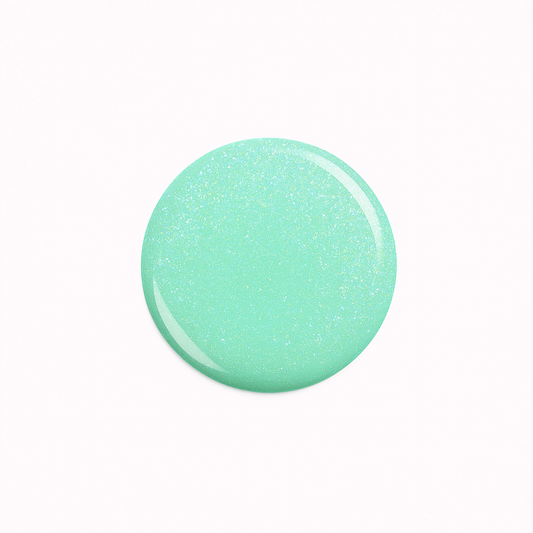 Bluemint – Pastell ljusblå med mintton / mjukt blått gellack / gel polish – Högpigmenterat UV/LED-färg för salonger – Färgdroppe
