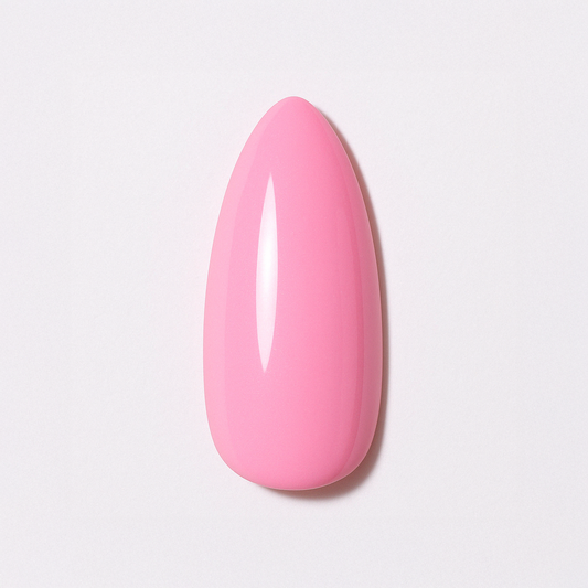Bubbelgum rosa – Pigg och lekfull rosa nyans med bubbelgum-vibbar / polygel – Högpigmenterat UV/LED-material för salonger – Nagelfärgvisning (nail swatch)