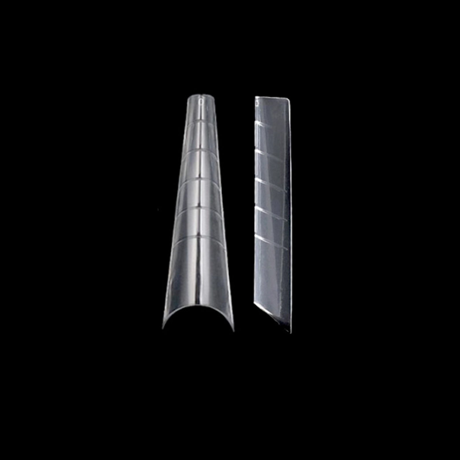 Coffin Dual Forms – Formar för polygel med modern coffin- eller ballerinaform. Perfekt för att skapa trendiga och stilrena nagelförlängningar i professionella salonger i Sverige.