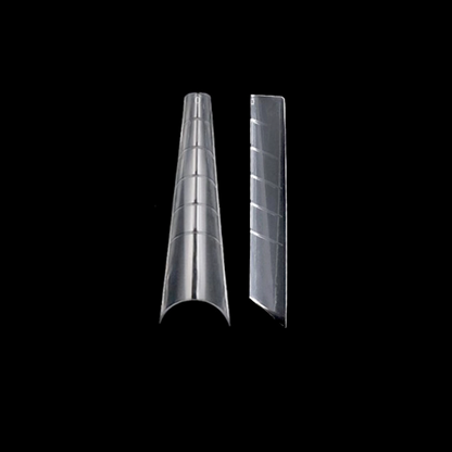 Coffin Dual Forms – Formar för polygel med modern coffin- eller ballerinaform. Perfekt för att skapa trendiga och stilrena nagelförlängningar i professionella salonger i Sverige.
