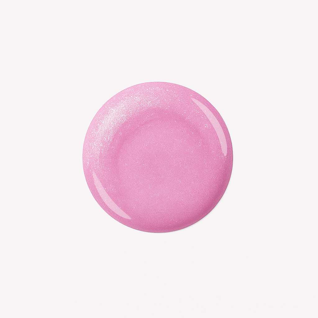 Crystal Pink – Transparent rosa / jelly-effekt gellack / gel polish – Högpigmenterat UV/LED-färg för salonger – Färgdroppe