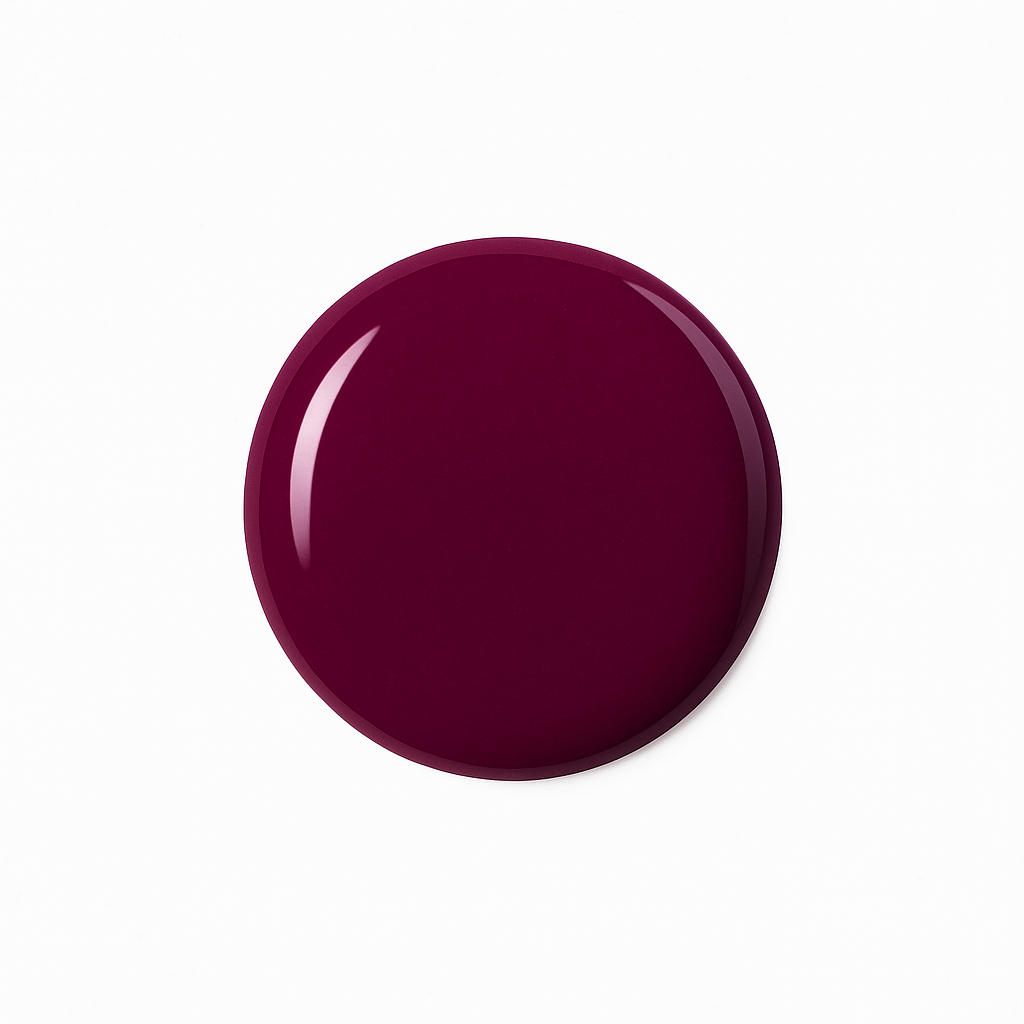 Deep Berry – Djup bärfärgad gellack / gel polish – Högpigmenterat UV/LED-färg för salonger – Färgdroppe