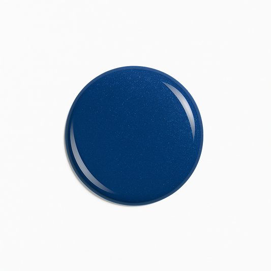 Deep Sea Blue – Djupblå / marinblå gellack / gel polish – Högpigmenterat UV/LED-färg för salonger – Färgdroppe