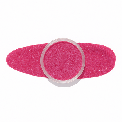 Hallonrosa – Djup hallonrosa nyans med subtilt skimmer / dipping-pulver-powder-akryl-pulver – Högpigmenterat material för salonger – Nagelfärgvisning (nail swatch)