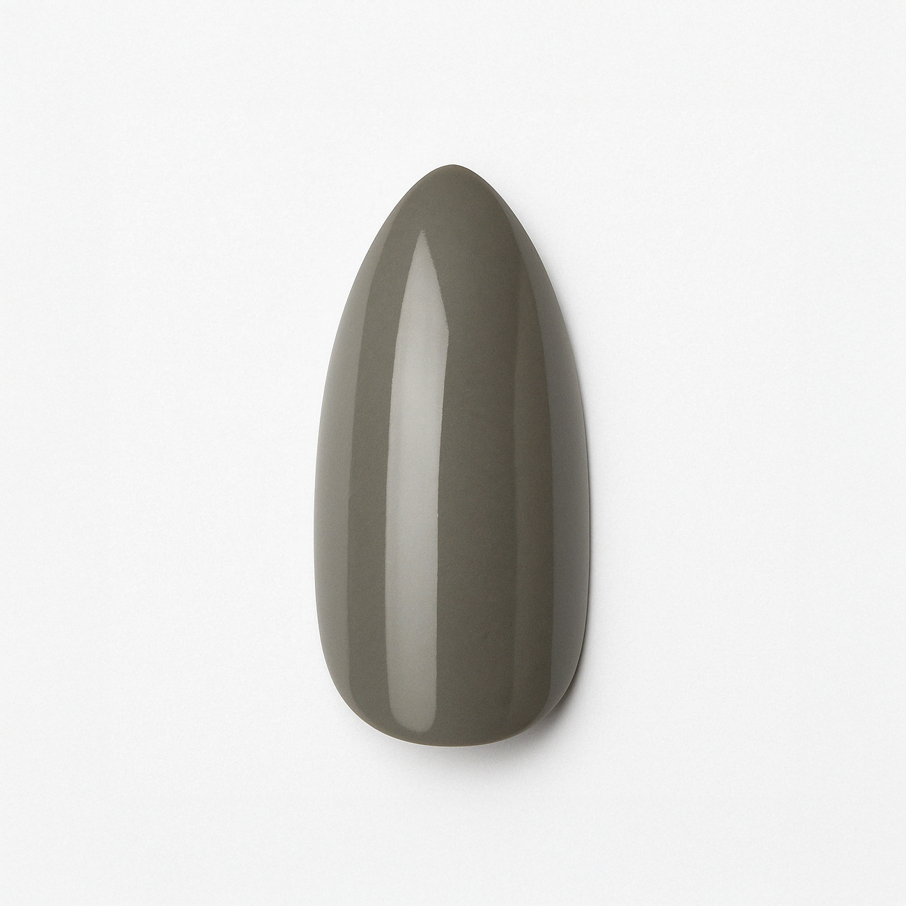 Elegant grå – Sval och neutral grå nyans / polygel – Högpigmenterat UV/LED-material för salonger – Nagelfärgvisning (nail swatch)