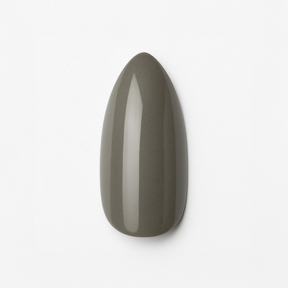 Elegant grå – Sval och neutral grå nyans / polygel – Högpigmenterat UV/LED-material för salonger – Nagelfärgvisning (nail swatch)