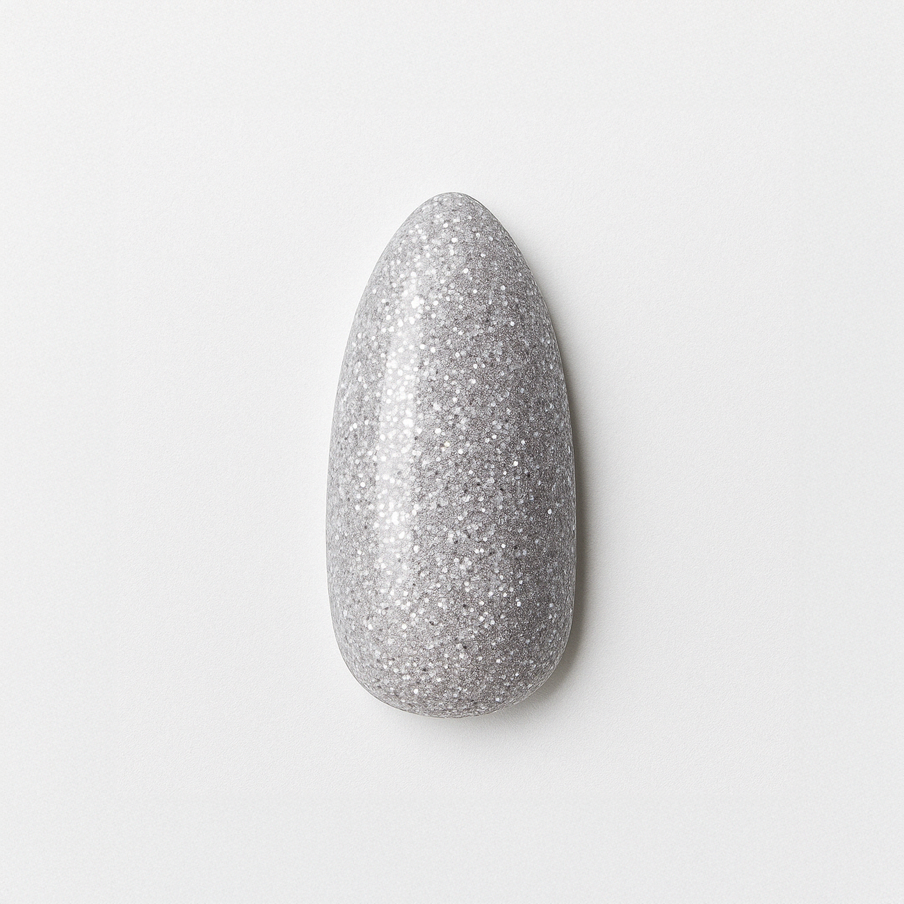 Silverglitter – Elegant silverglitter med metallisk finish / polygel – Högpigmenterat UV/LED-material för salonger – Nagelfärgvisning (nail swatch)