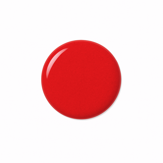 Fire Engine Red – Klarrøtt / kraftfull rød gellack / gel polish – Høy pigmentering for UV/LED-herding – Fargeprøve / dråpe