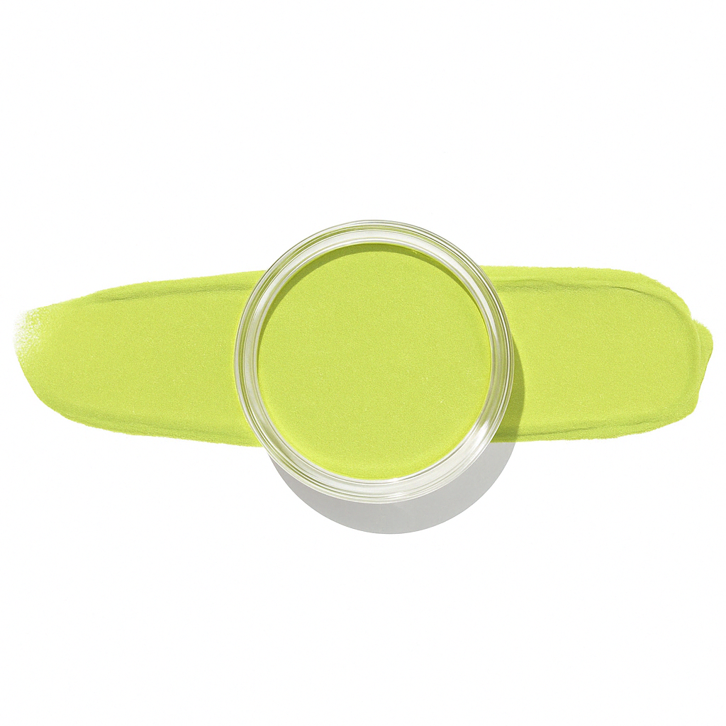 Limegrön – Fräsch limegrön nyans som lyser upp varje look / dipping-pulver-powder-akryl-pulver – Högpigmenterat material för salonger – Nagelfärgvisning (nail swatch)