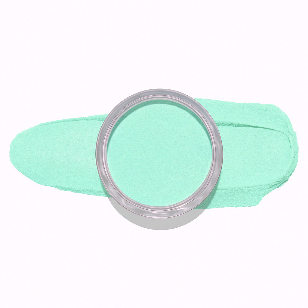 Mintgrön – Fräsch mintgrön nyans som ger en svalkande känsla / dipping-pulver-powder-akryl-pulver – Högpigmenterat material för salonger – Nagelfärgvisning (nail swatch)