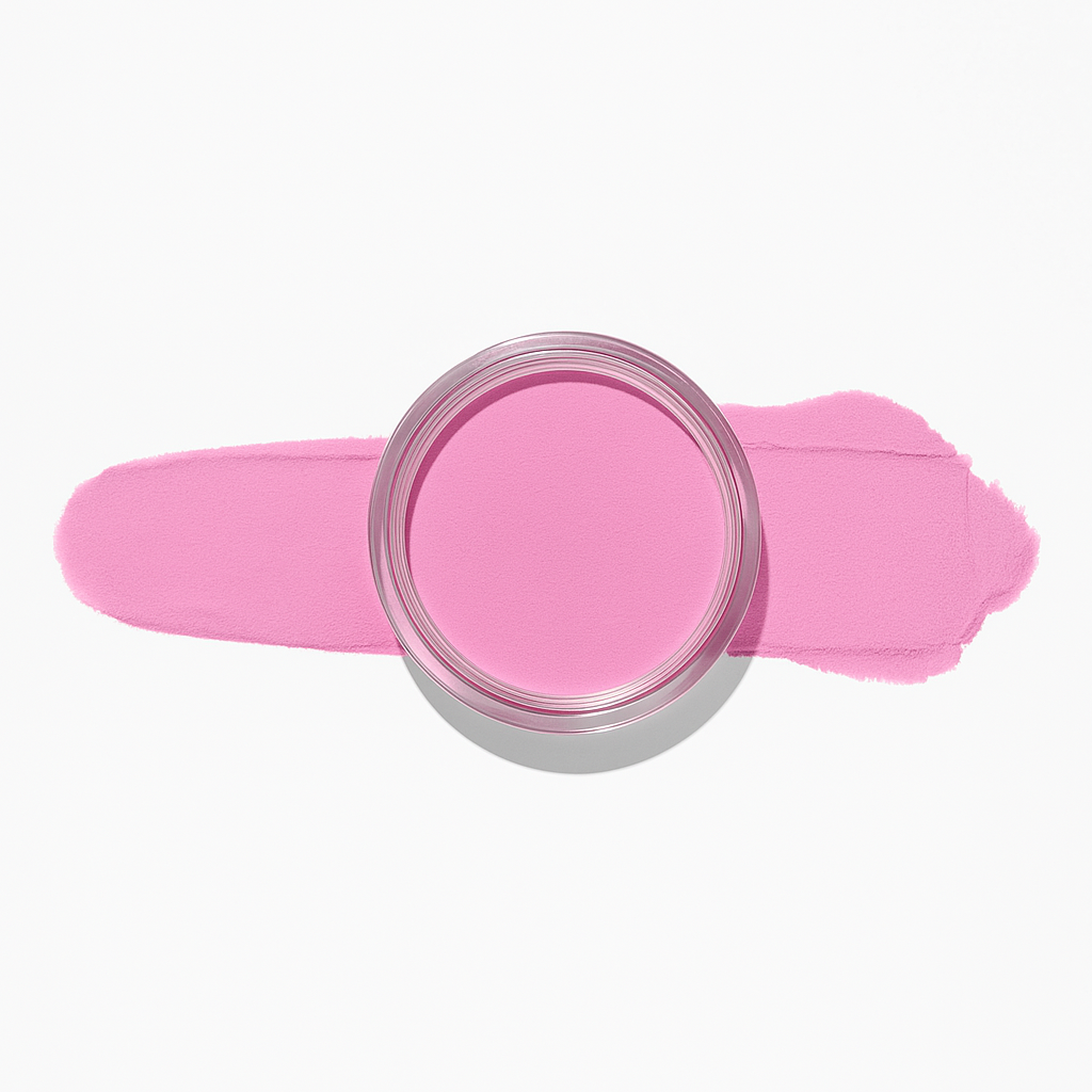 Rosa – Genomskinligt rosa nagelpulver som tillför maximal glamour / dipping-pulver-powder-akryl-pulver – Perfekt för trendiga jelly-nageldesigner – Högpigmenterat material för salonger – Nagelfärgvisning (nail swatch)