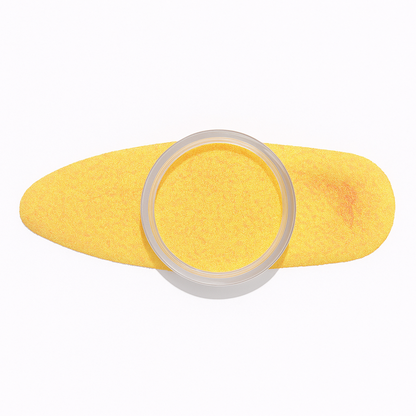 Gult – Livfullt gult puder med varm gyllene lyster / dipping-pulver-powder-akryl-pulver – Högpigmenterat material för salonger – Nagelfärgvisning (nail swatch)
