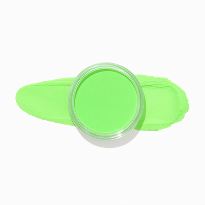 Neongrön – Humor – En ljus neon grön nyans som fångar uppmärksamhet och ger sommarkänslor / dipping-pulver-powder-akryl-pulver – Perfekt för att få huden att se extra gyllene ut under den soliga säsongen – Högpigmenterat material för salonger – Nagelfärgvisning (nail swatch)