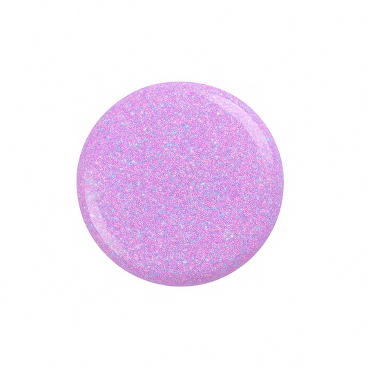 Jubie – Flerfärgat med starka rosa toner och skimrande detaljer / glittrigt gellack / gel polish – Högpigmenterat UV/LED-färg för salonger – Färgdroppe