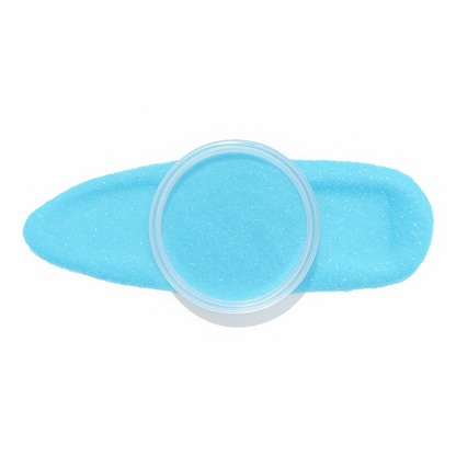 Himmelsblå – Klar himmelsblå nyans som ger en fräsch och sval känsla / dipping-pulver-powder-akryl-pulver – Högpigmenterat material för salonger – Nagelfärgvisning (nail swatch)