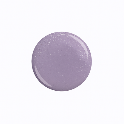 Lavender Gray – Lavendelgrå med diskret glitter / skimrande gellack / gel polish – Högpigmenterat UV/LED-färg för salonger – Färgdroppe
