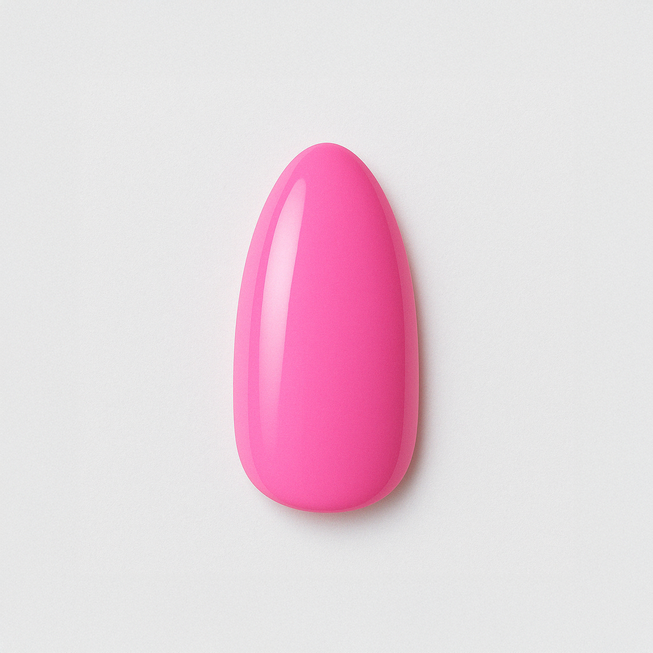 Chockrosa – Livlig och intensiv chockrosa nyans med blank finish / polygel – Högpigmenterat UV/LED-material för salonger – Nagelfärgvisning (nail swatch)