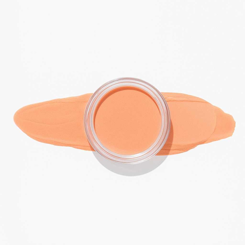 Aprikos – Ljus aprikosnyans med en mjuk, matt finish / dipping-pulver-powder-akryl-pulver – Högpigmenterat material för salonger – Nagelfärgvisning (nail swatch)
