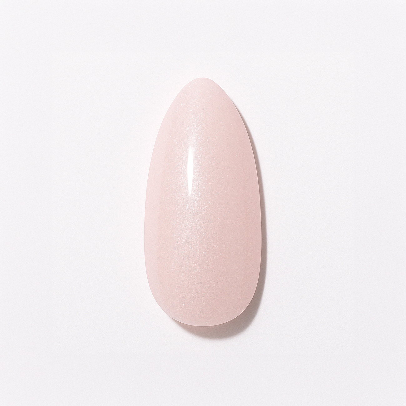 Puderrosa – Ljus puderrosa nyans med subtilt pärlskimmer / polygel – Högpigmenterat UV/LED-material för salonger – Nagelfärgvisning (nail swatch)