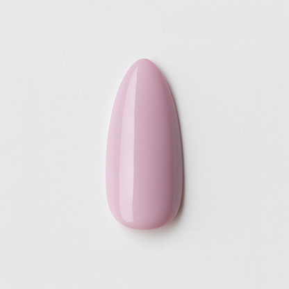 Pudrig rosa – Ljus och pudrig rosanyans med silkeslen glans / polygel – Högpigmenterat UV/LED-material för salonger – Nagelfärgvisning (nail swatch)
