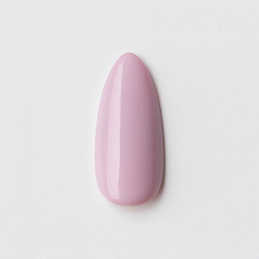 Pudrig rosa – Ljus och pudrig rosanyans med silkeslen glans / polygel – Högpigmenterat UV/LED-material för salonger – Nagelfärgvisning (nail swatch)
