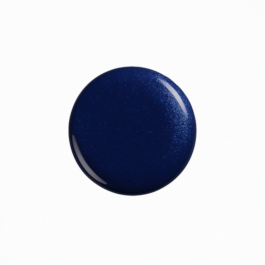 Midnight Blue – Midnattsblå / djup blå gellack / gel polish – Högpigmenterat UV/LED-färg för salonger – Färgdroppe