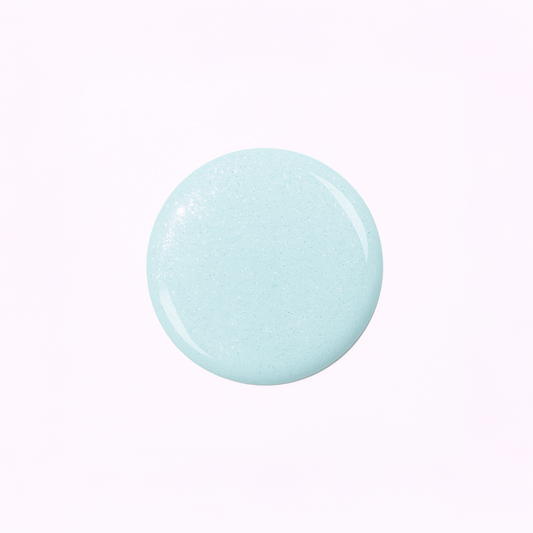 Mirage – Babyblå / ljusblå gellack / gel polish – Högpigmenterat UV/LED-färg för salonger – Färgdroppe