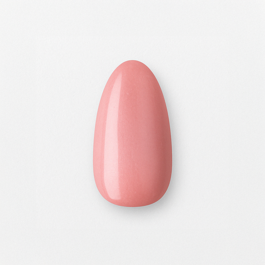 Rosaton – Mjuk och varm rosaton med en hint av aprikos / polygel – Högpigmenterat UV/LED-material för salonger – Nagelfärgvisning (nail swatch)
