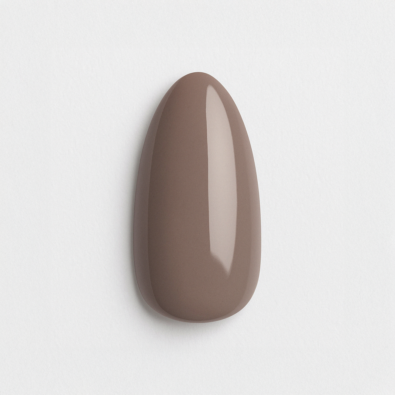 Mjuk taupe – Taupe med brungrå ton / polygel – Högpigmenterat UV/LED-material för salonger – Nagelfärgvisning (nail swatch)
