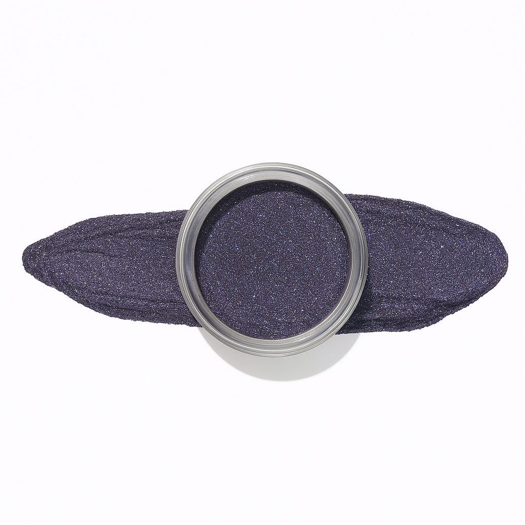 Marinblå – Navy Gleam – En djup marinblå glittrande nyans som fångar ljuset och skimrar i alla vinklar / dipping-pulver-powder-akryl-pulver – Högpigmenterat material för salonger – Nagelfärgvisning (nail swatch)