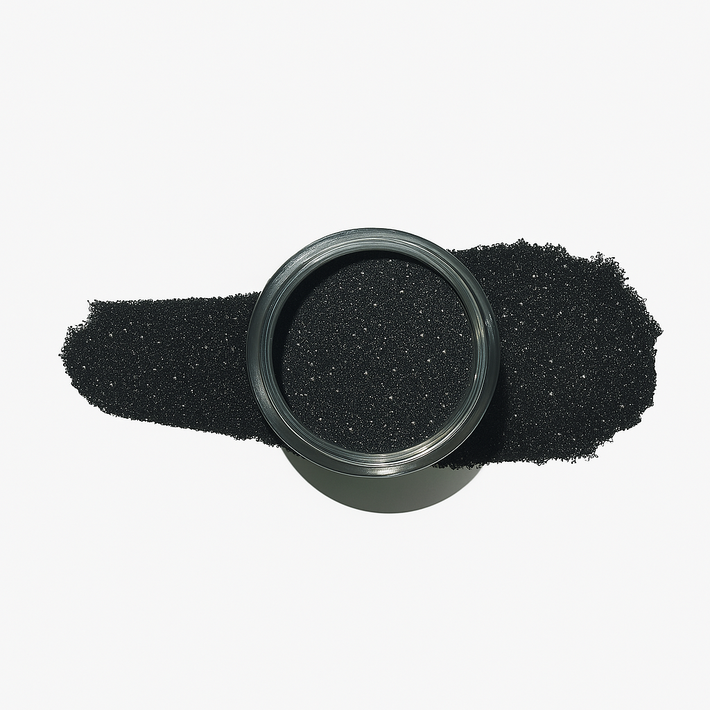 Mörkblå – Förvandla dina naglar till en stjärnklar natthimmel med Nightfall, en mörkblå nyans som glittrar av silver / dipping-pulver-powder-akryl-pulver – Högpigmenterat material för salonger – Nagelfärgvisning (nail swatch)