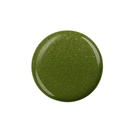 Olive Green – Olivgrön / mossgrön gellack / gel polish – Högpigmenterat UV/LED-färg för salonger – Färgdroppe