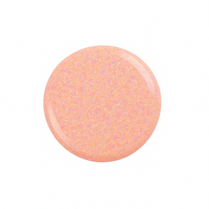 Peachpop – Flerfärgat med livliga rosa och orange toner / glittrigt gellack / gel polish – Högpigmenterat UV/LED-färg för salonger – Färgdroppe