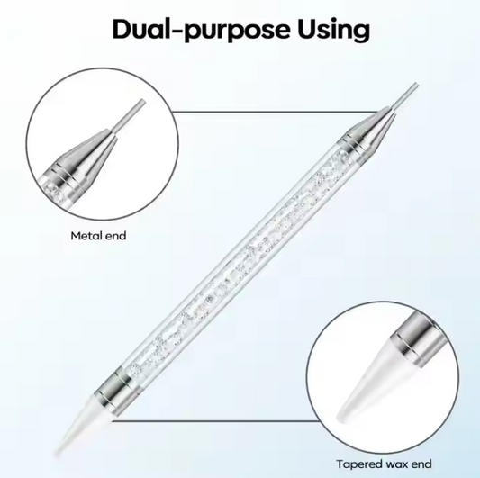 Picker Tool – Dubbeländat verktyg med vaxspets och metallspets för enkel applicering av strass och nageldekorationer. Ett praktiskt hjälpmedel för professionella salonger i Sverige.