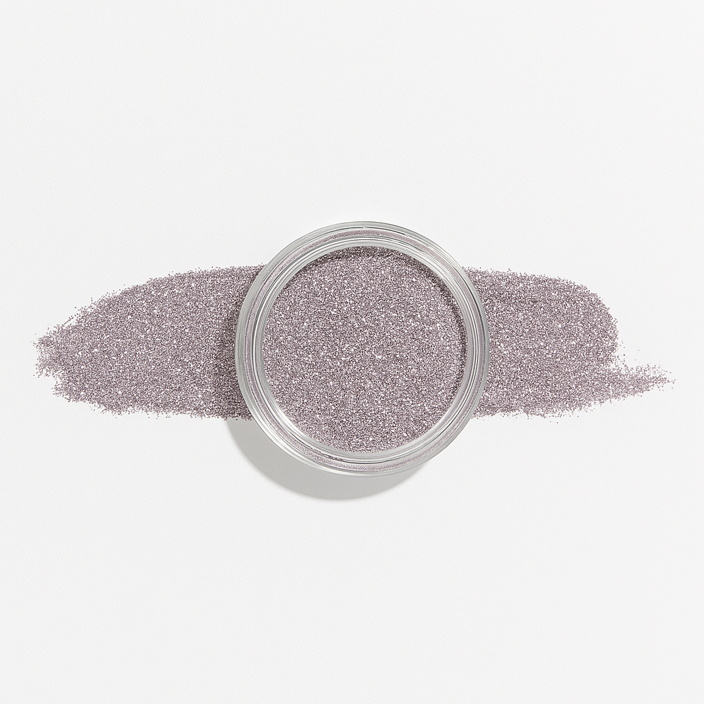 Silvrig – Prism – Ett silvrigt dippulver som fångar ljuset och reflekterar det i regnbågens alla färger, perfekt för accentnaglar eller för att tillföra glamour till manikyren / dipping-pulver-powder-akryl-pulver – Högpigmenterat material för salonger – Nagelfärgvisning (nail swatch)