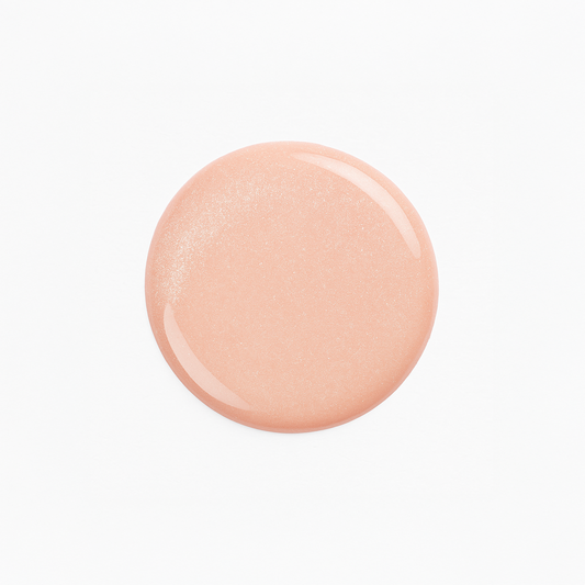 Pure – Semitransparent neutral med fint glitter / glittrigt gellack / gel polish – Högpigmenterat UV/LED-färg för salonger – Färgdroppe