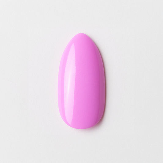 Rosa med lila undertoner – Livlig och lekfull rosa nyans med lila undertoner / polygel – Högpigmenterat UV/LED-material för salonger – Nagelfärgvisning (nail swatch)