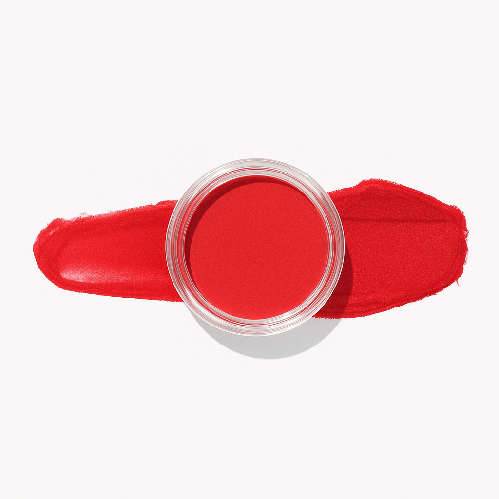 Röd – Scarlet – En klar och livfull röd nyans som ger naglarna ett djärvt uttalande och aldrig går ur tiden / dipping-pulver-powder-akryl-pulver – Högpigmenterat material för salonger – Nagelfärgvisning (nail swatch)