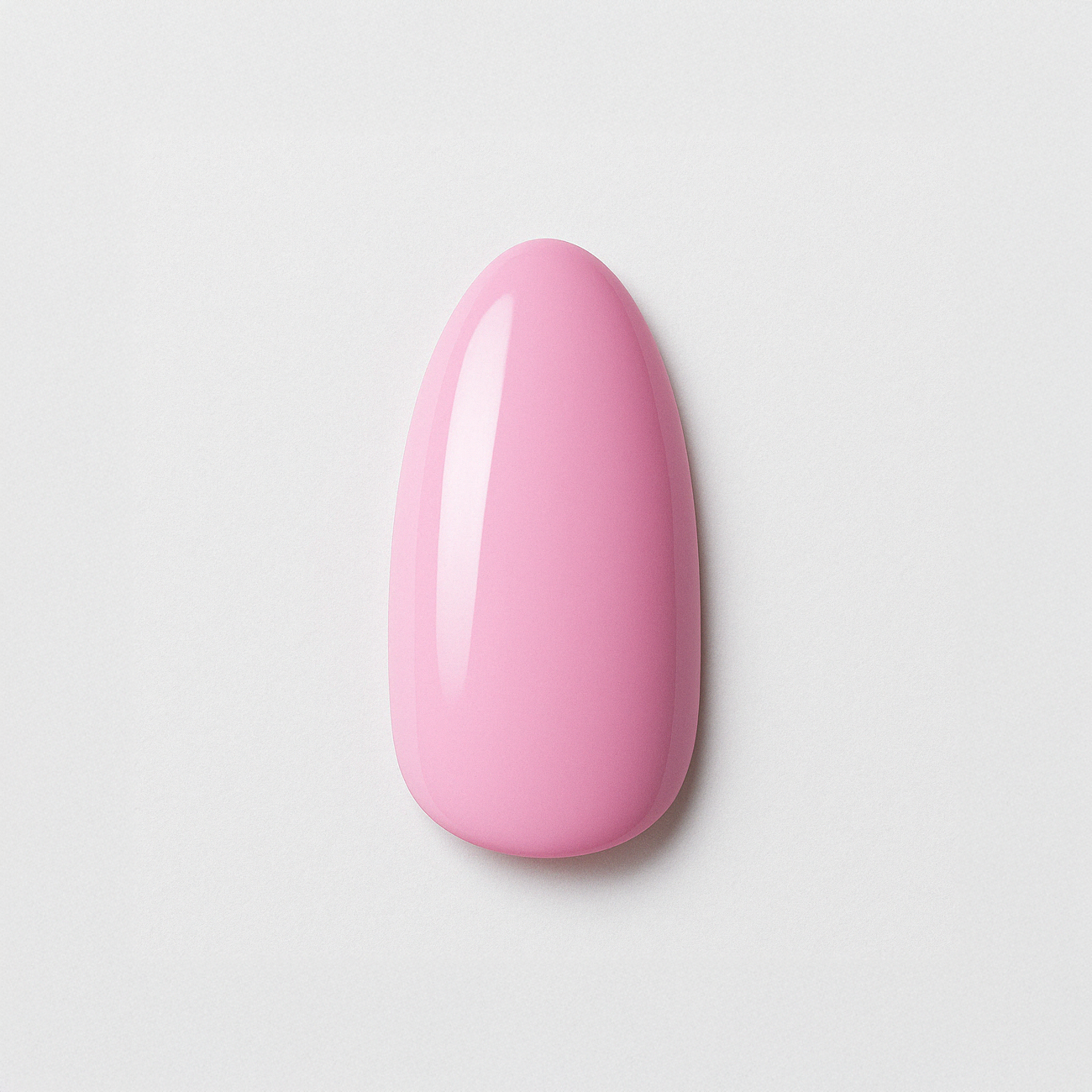 Skir rosa – Skir och mjuk rosa nyans med krämig glans / polygel – Högpigmenterat UV/LED-material för salonger – Nagelfärgvisning (nail swatch)