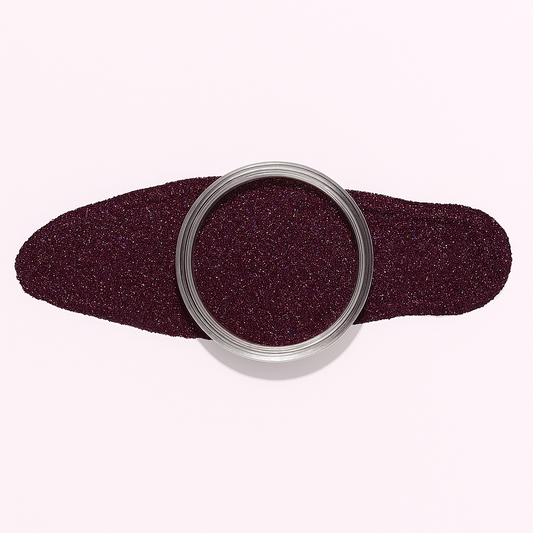 Vinröd – Skogsbryn – Vinröd metallisk nyans som ger nattligt glam / dipping-pulver-powder-akryl-pulver – Högpigmenterat material för salonger – Nagelfärgvisning (nail swatch)