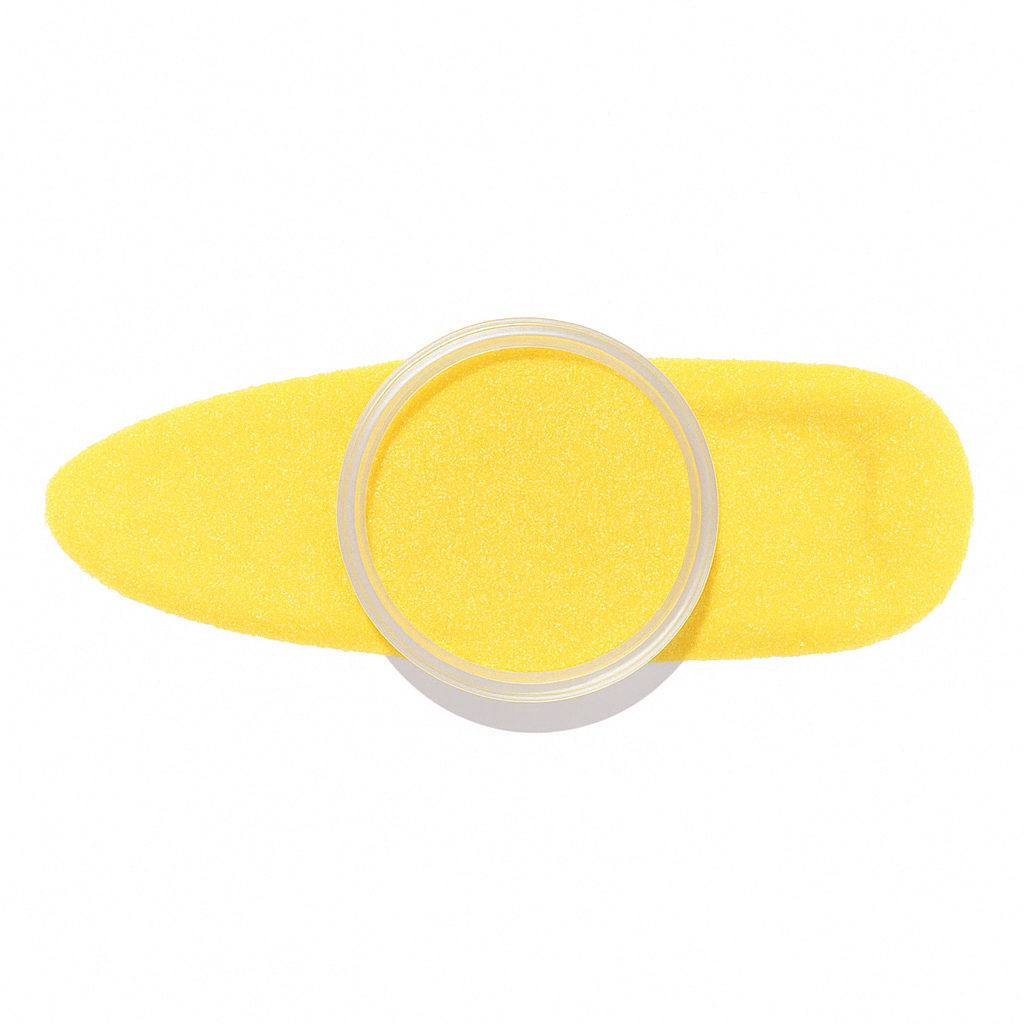 Solgul – Solgul nyans som strålar av glädje / dipping-pulver-powder-akryl-pulver – Högpigmenterat material för salonger – Nagelfärgvisning (nail swatch)