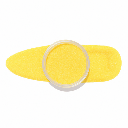 Solgul – Solgul nyans som strålar av glädje / dipping-pulver-powder-akryl-pulver – Högpigmenterat material för salonger – Nagelfärgvisning (nail swatch)