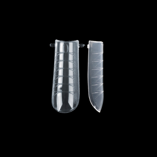 Square Dual Forms – Återanvändbara formar för polygel med klassisk rak form. Gör det enkelt att skapa jämna och hållbara nagelförlängningar. Perfekt för professionella salonger i Sverige.