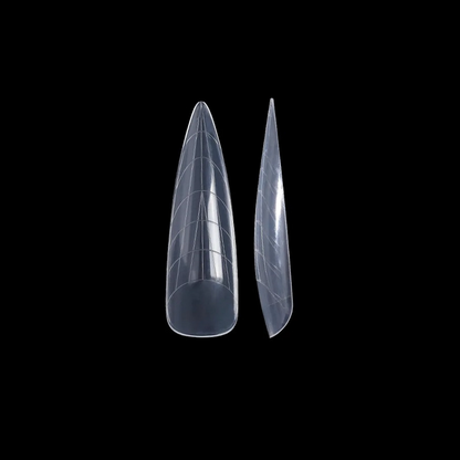 Stiletto Dual Forms – Formar för polygel med spetsig stilettoform. Perfekt för att skapa dramatiska och eleganta nagelförlängningar i professionella salonger i Sverige.