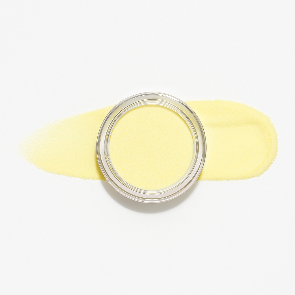 Gul – Sunny – En livlig gul nyans som för med sig känslan av vår och solsken, perfekt för en energisk manikyr / dipping-pulver-powder-akryl-pulver – Högpigmenterat material för salonger – Nagelfärgvisning (nail swatch)